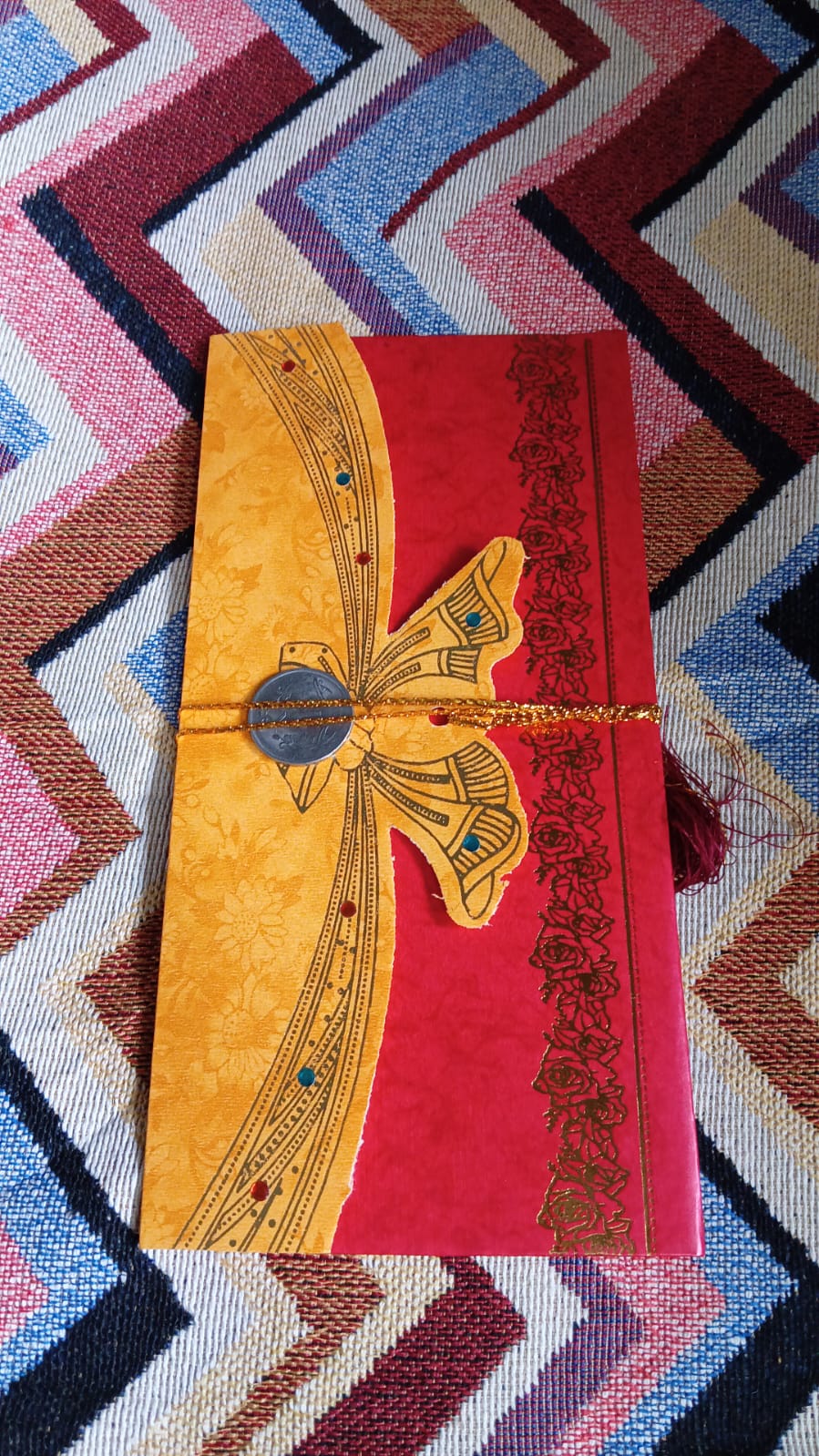Wedding Gift Card / Cover (1 Pc / Multicolour) Wedding Gift Card / Cover (1 Pc / Multicolour)
